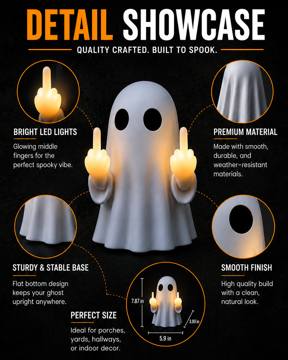 BooLit™ Middle Finger Ghost Light